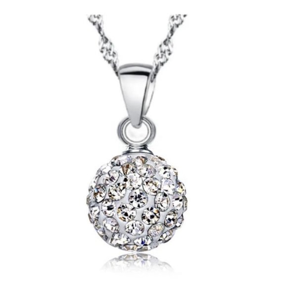 🌟 Necklace With Earrings Set Tear Drop Cute 925 Sterling Silver - Picture 2 of 3